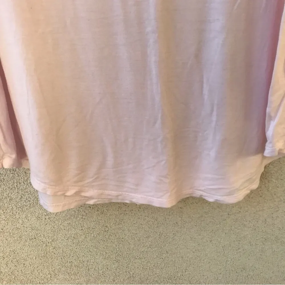 Layers by Lori Goldstein Baby Pink   SzXL Sleevelesss Curved Hem